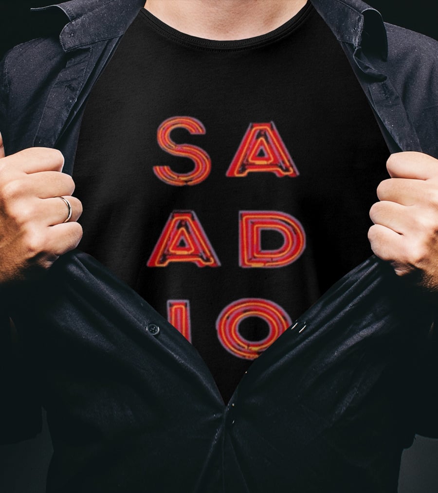 Raphael Saadiq Neon Stacked Letters T-Shirt