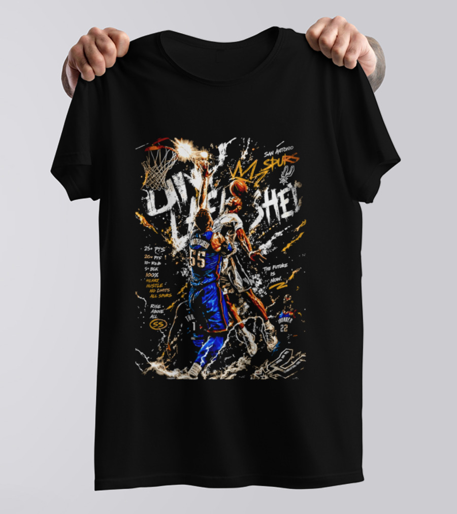 San Antonio Spurs Vs OKC Thunder The Future Is Now Basketball Matchup Live Let Em Know T-Shirt