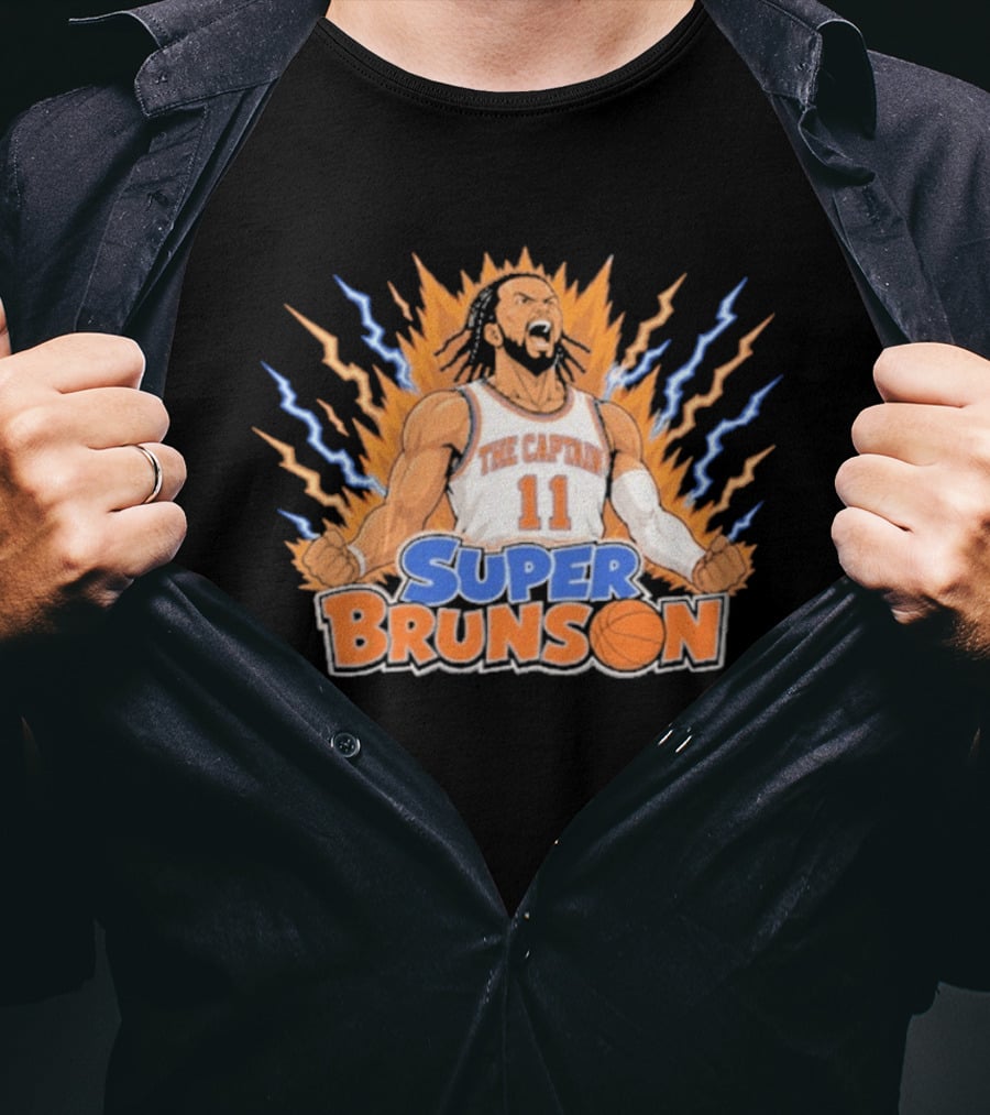 The Captain Super Brunson New York Knicks Jalen Brunson 11 T-Shirt