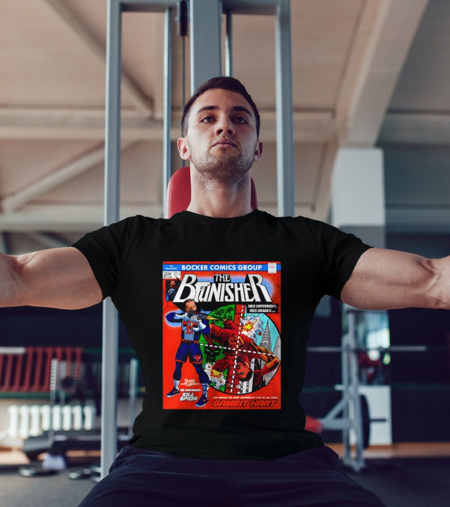 Bocker Comics Group The Brunisher He's Different He's Deadly Kill Spida Gambit Hart T-Shirt