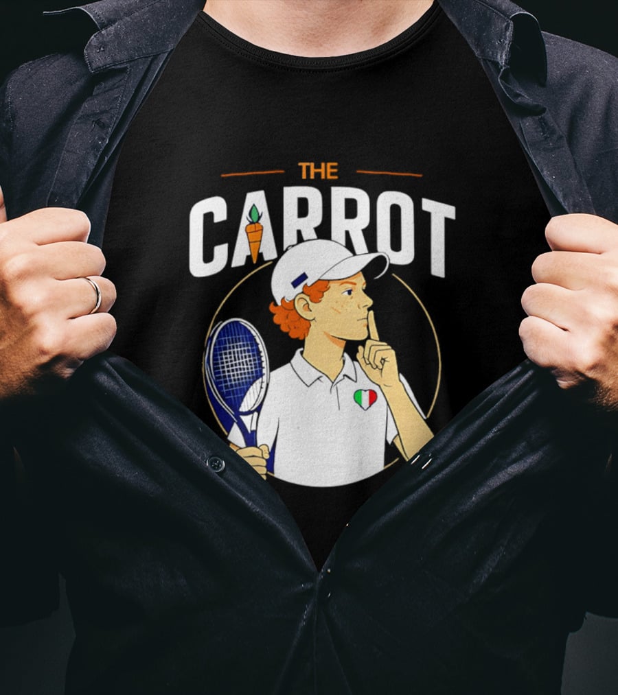 The Carrot Tennis Player Italian Flag T-Shirt
