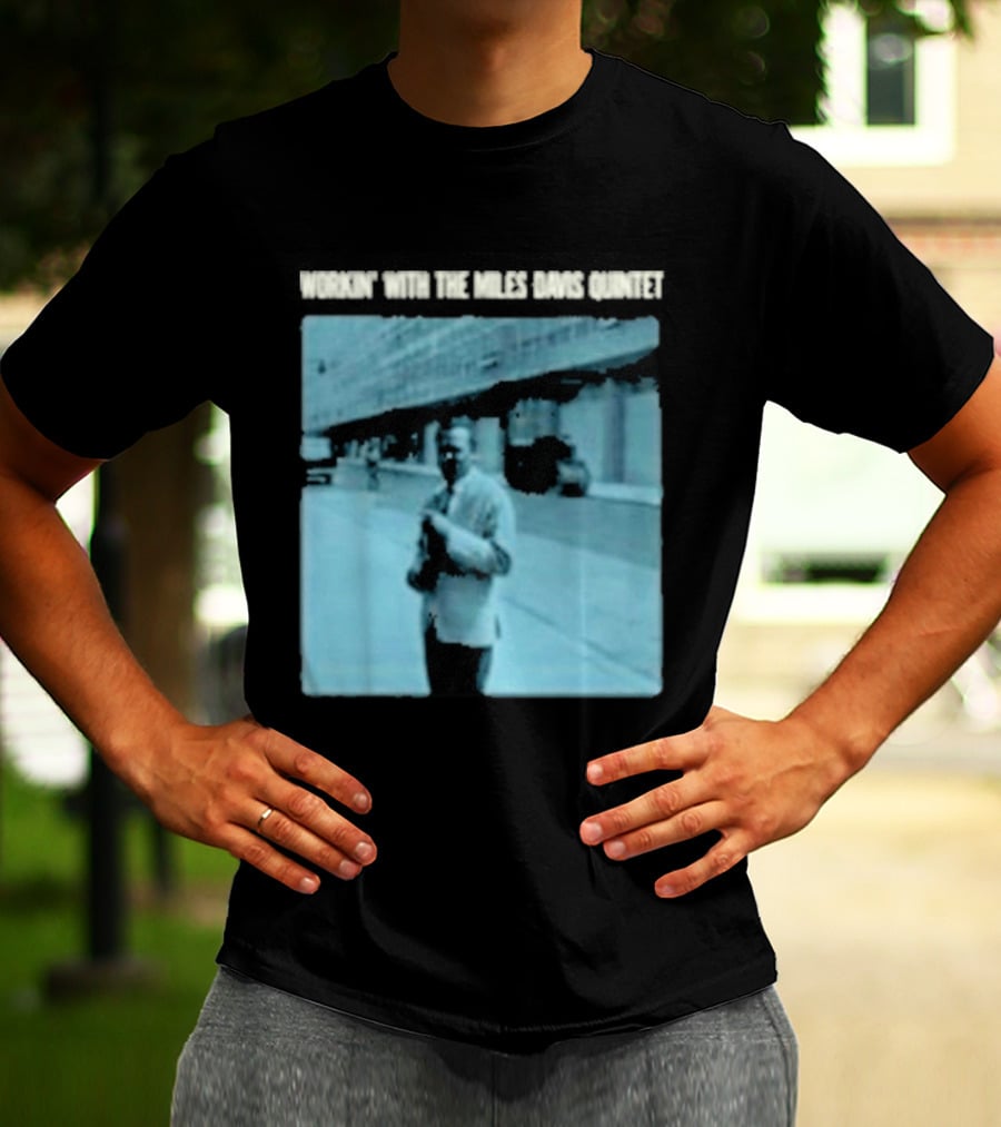Workin' Miles Davis Quintet Blue Album Cover Streetscape T-Shirt