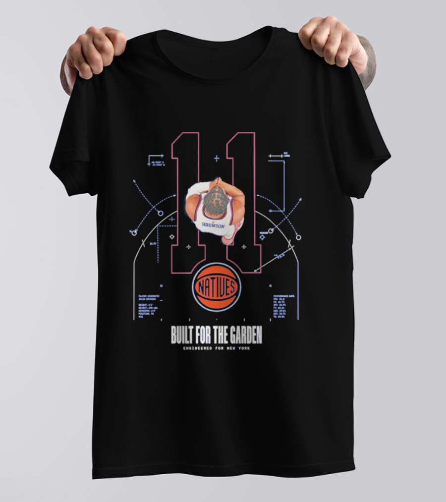 Jalen Brunson Knicks Number 11 Attitude Built For The Garden T-Shirt
