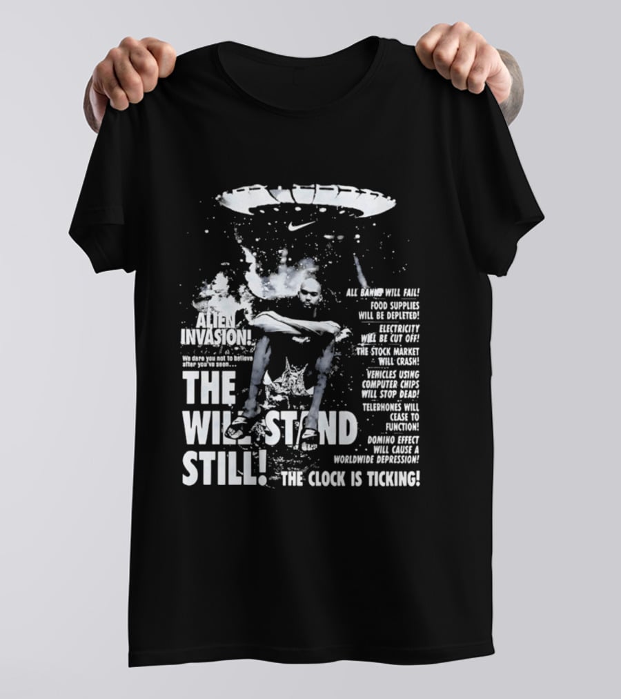 Victor Wembanyama San Antonio Spurs Alien Invasion The Will Stand Still The Is Ticking T-Shirt