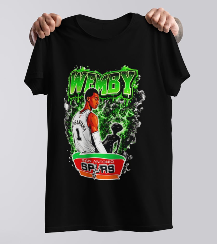 Wemby Victor Wembanyama San Antonio Spurs Alien T-Shirt
