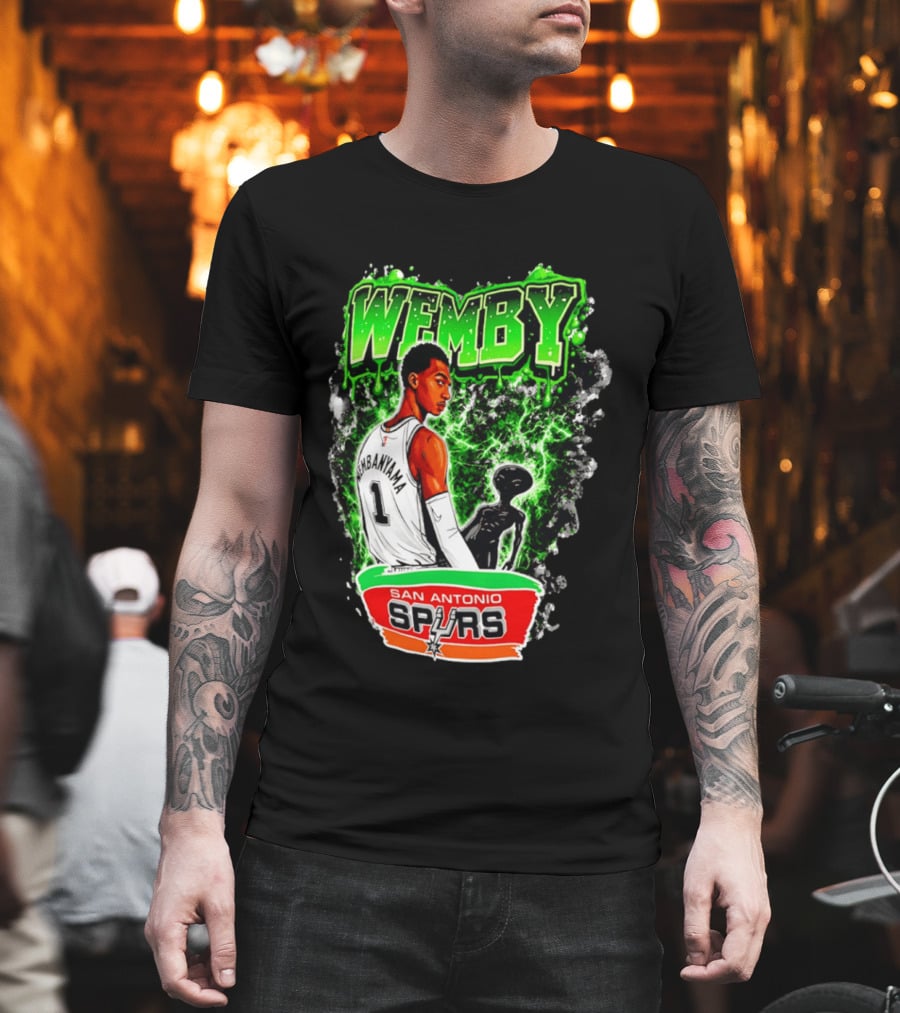Wemby Victor Wembanyama San Antonio Spurs Alien T-Shirt