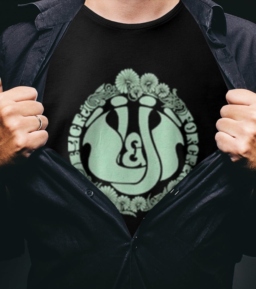 Massenomics Unpaid And Underrated Flowered Circular T-Shirt