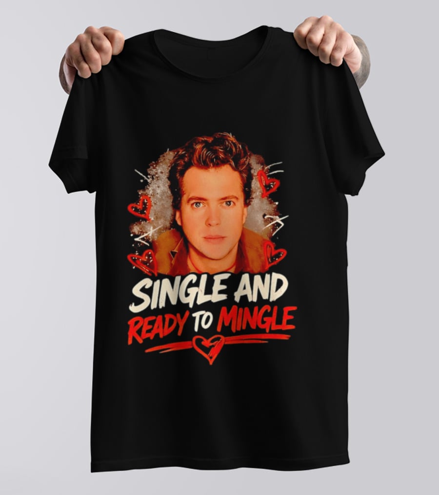 Donovan Patton Single And Ready To Mingle Romantic Heart T-Shirt