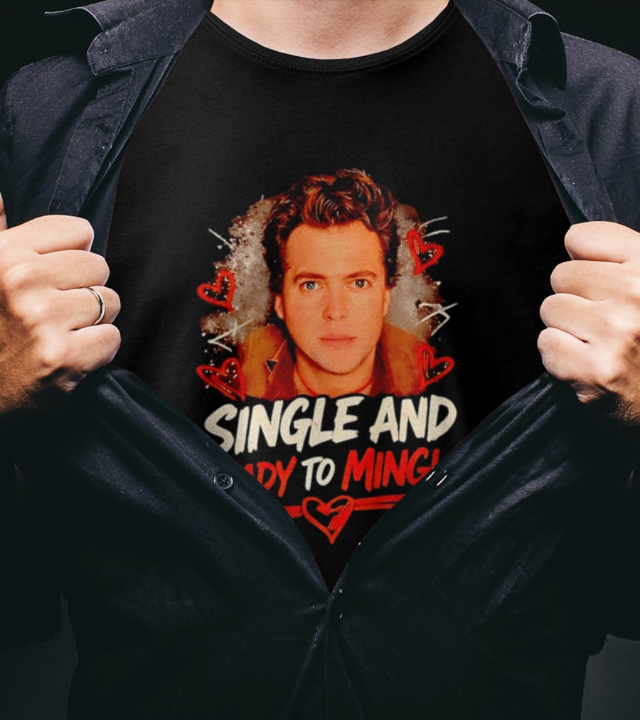 Donovan Patton Single And Ready To Mingle Romantic Heart T-Shirt