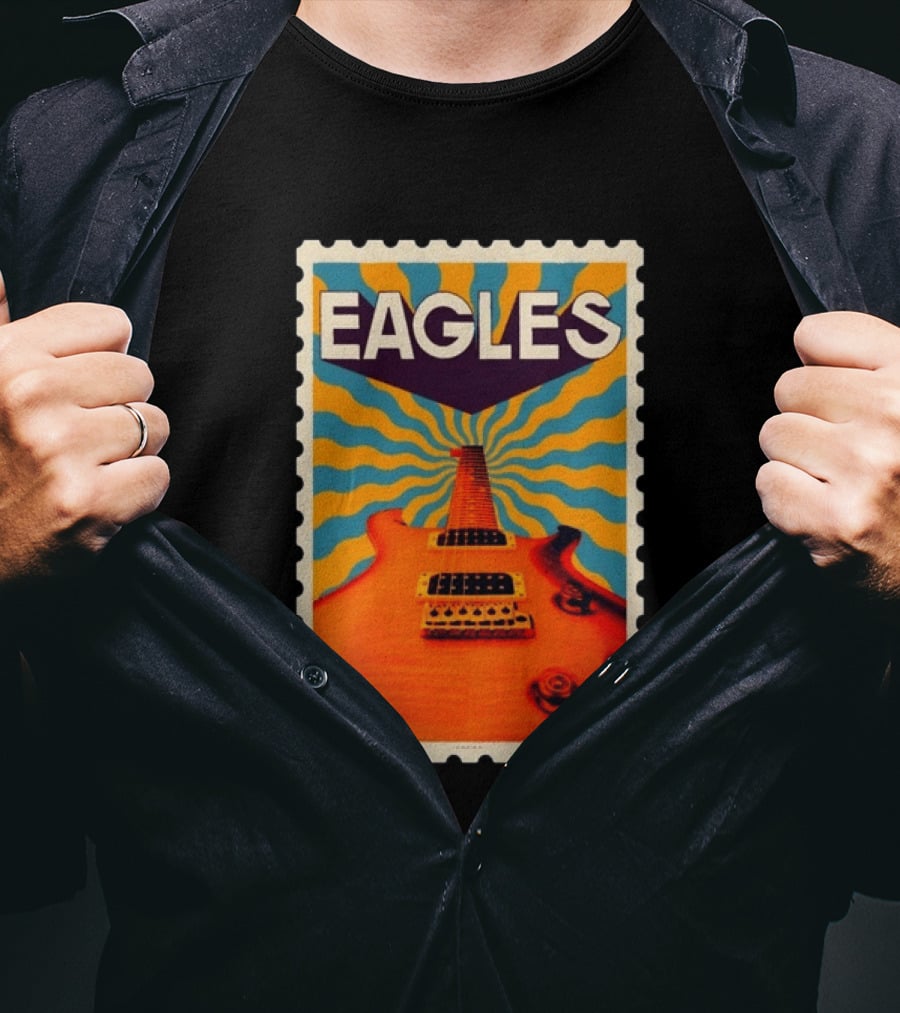 Eagles May 2026 Tour US Psychedelic Guitar Visual T-Shirt