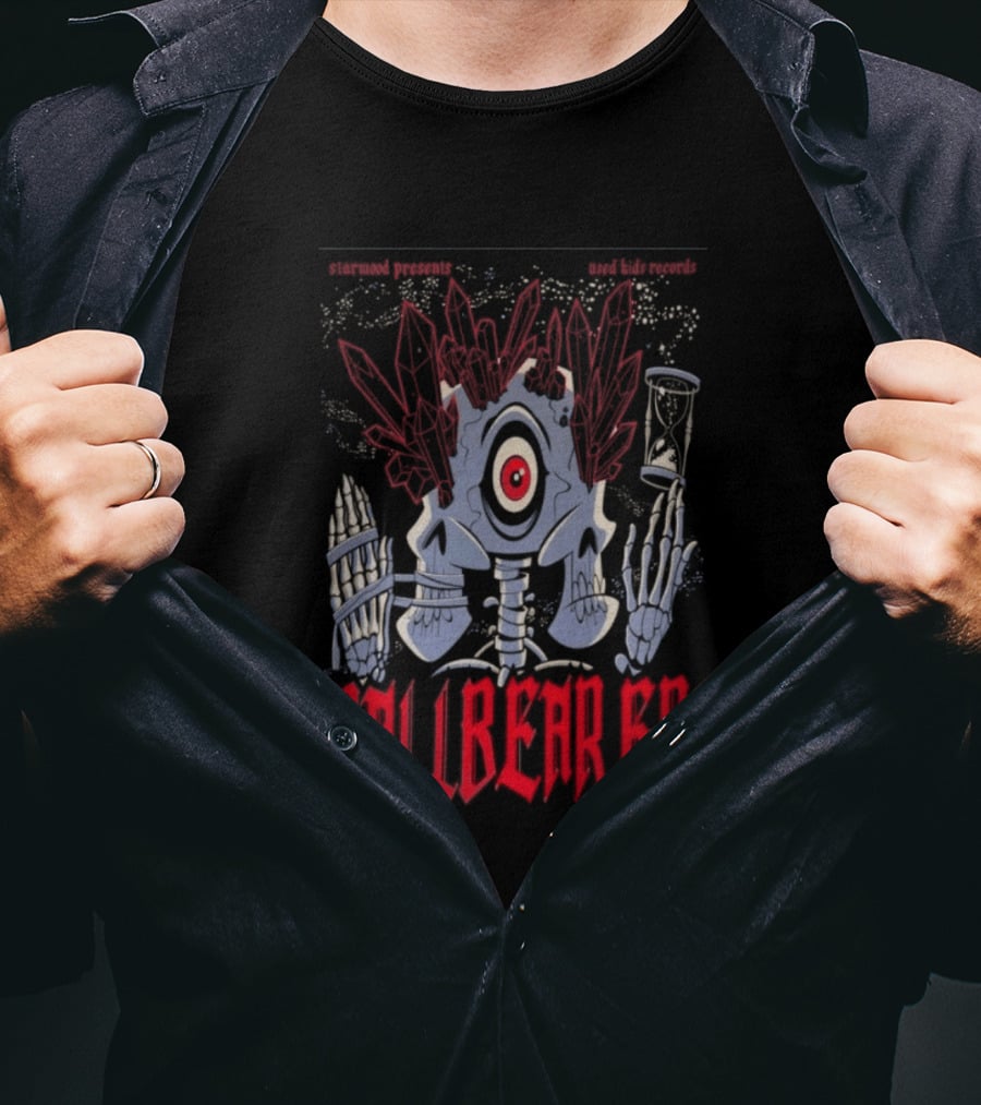Pallbearer Ace Of Cups Columbus May 28 2026 Skeleton Eye Hourglass T-Shirt