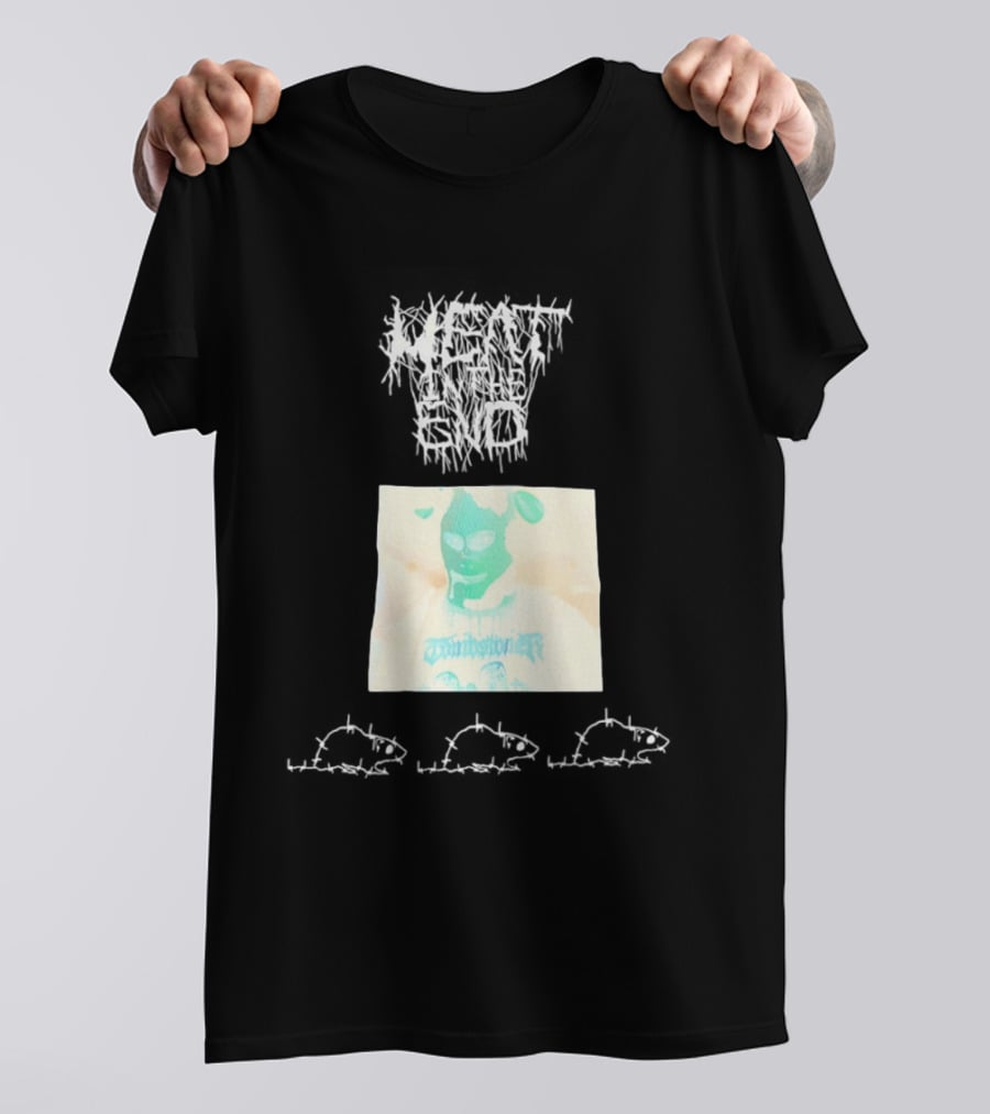 Windbreaker Rat Meat In The End Mysterious Masked Figure T-Shirt