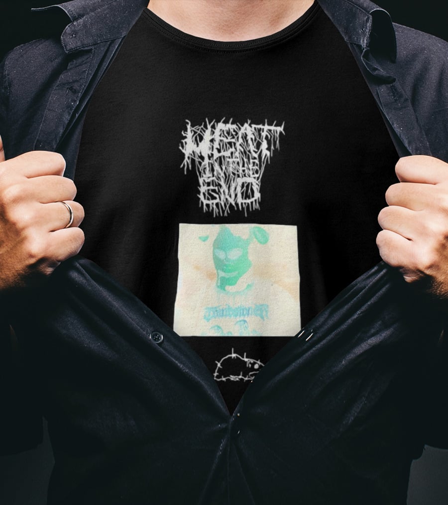 Windbreaker Rat Meat In The End Mysterious Masked Figure T-Shirt