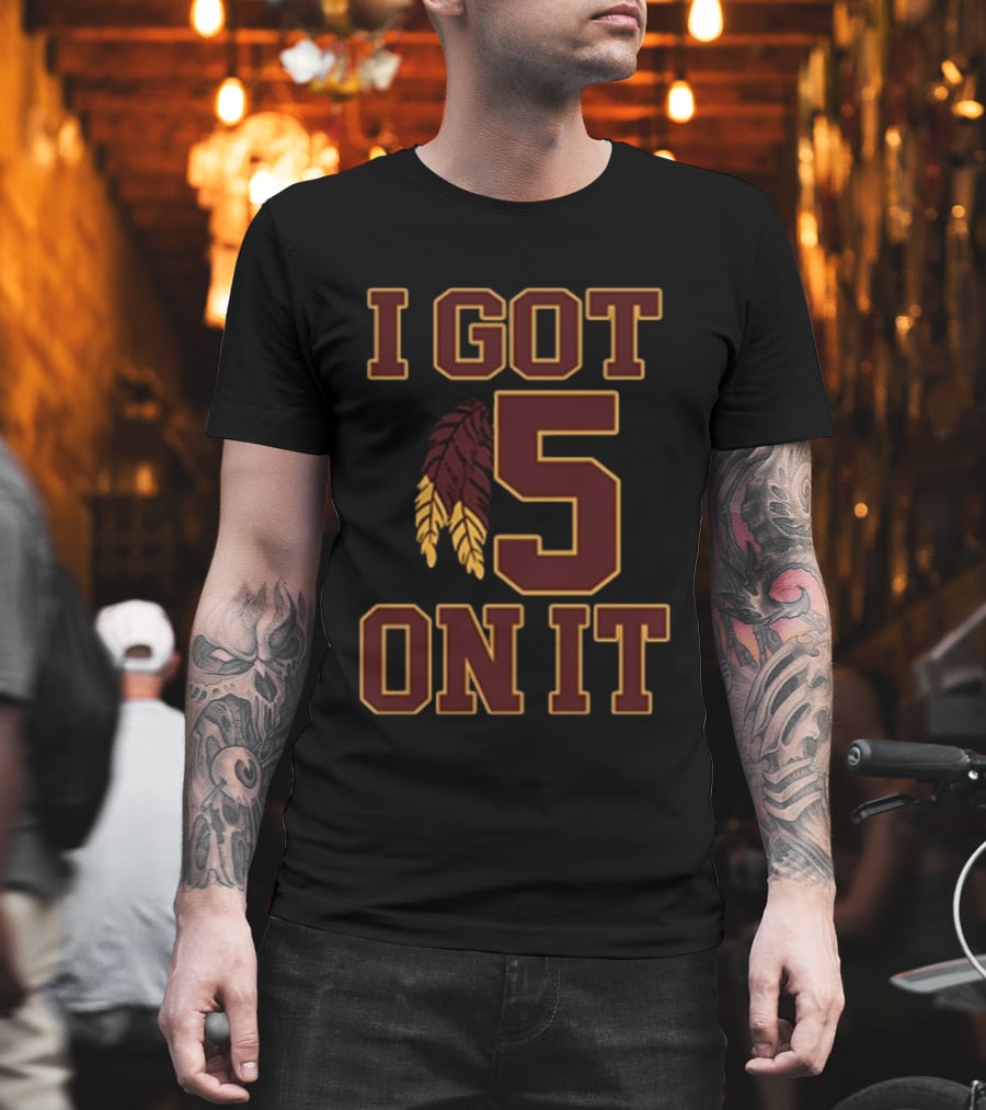 I Got 5 On It Football Feather Element T-Shirt