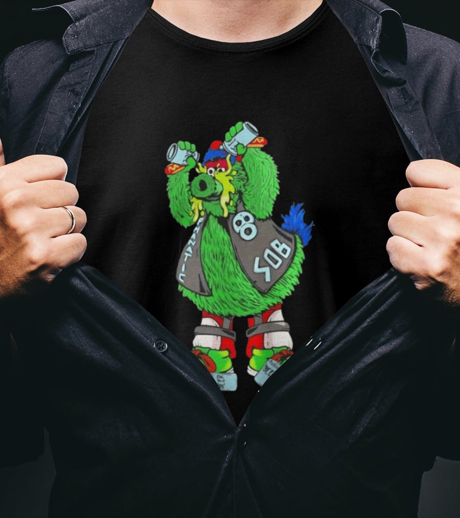Stone Cold Phanatic Philadelphia Phillies SOB Fanatic Beer Drinking 3:16 T-Shirt