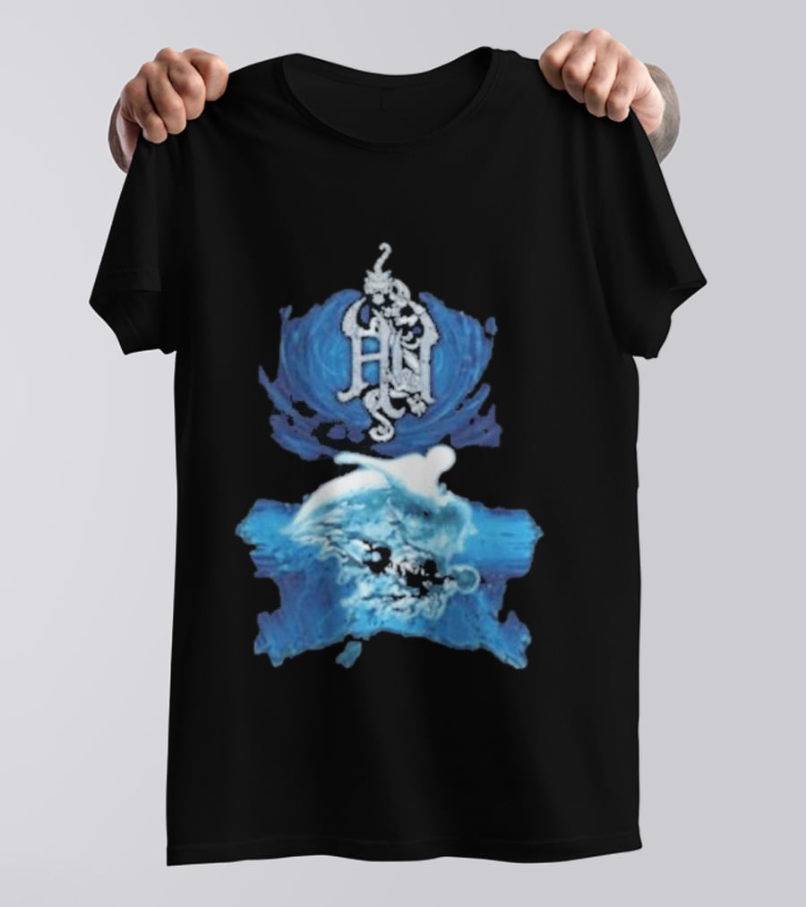 The Hu Hun Album HN Iconic Blue Artistic Wave T-Shirt