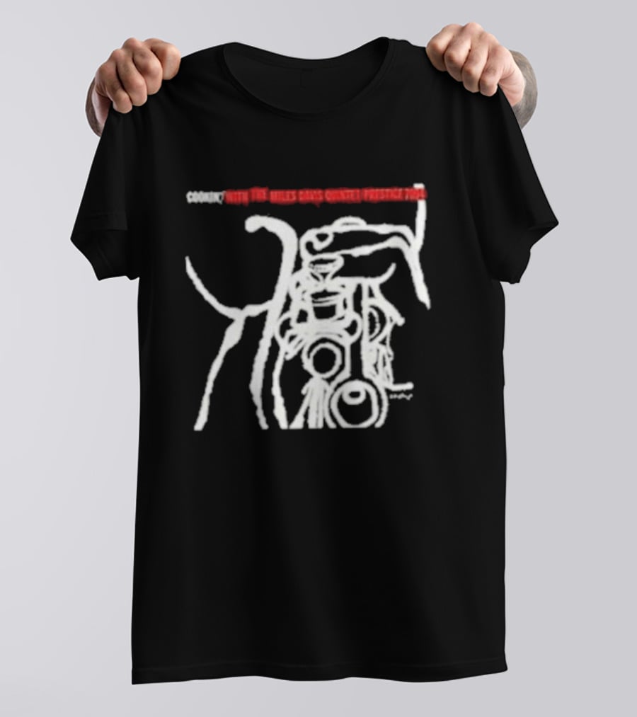 Miles Davis Quintet Cookin' Abstract Line T-Shirt