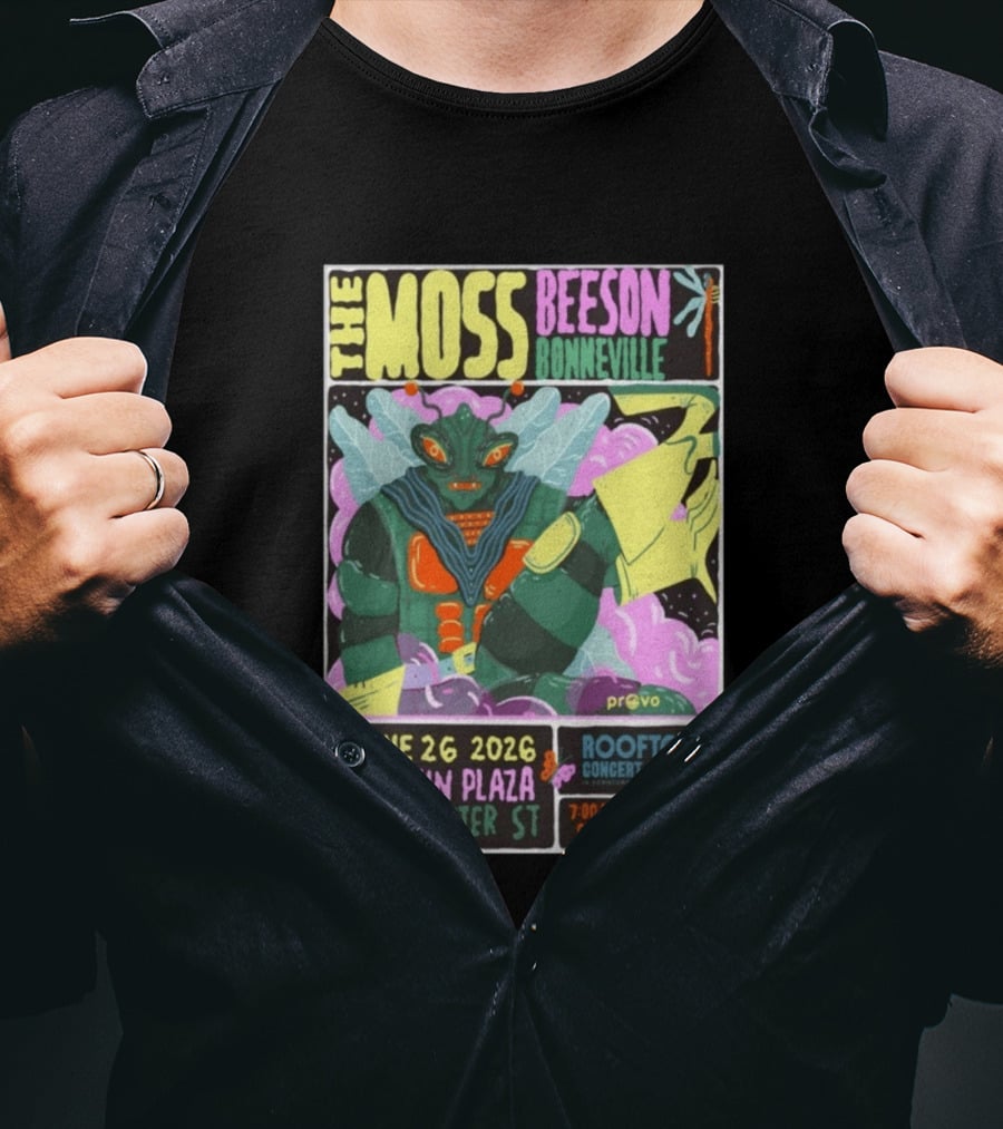 The Moss Beeson Bonneville Nu Skin Plaza Provo Rooftop Concert Series June 26 2026 T-Shirt