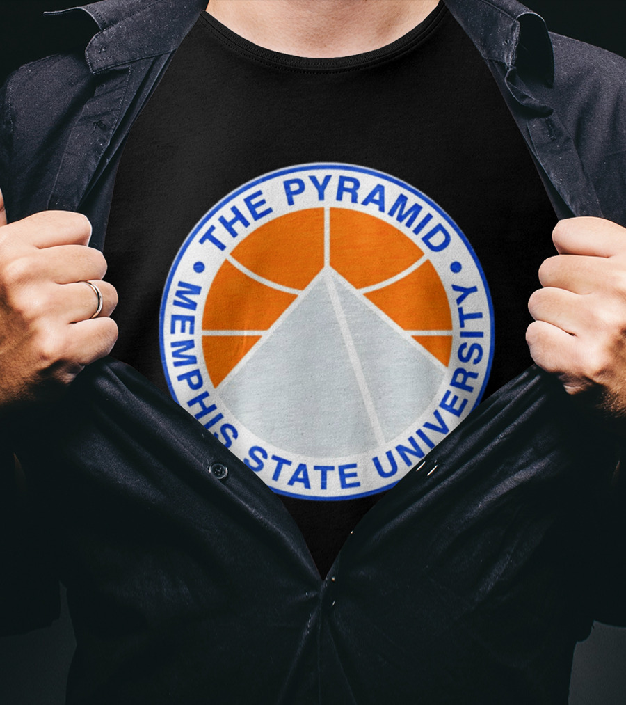 The Pyramid Memphis State University Basketball T-Shirt