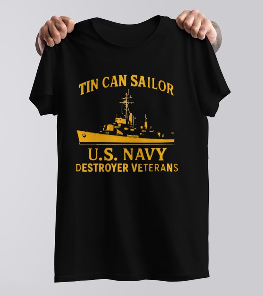 Tin Can Sailor U.S. Navy Destroyer Veterans T-Shirt