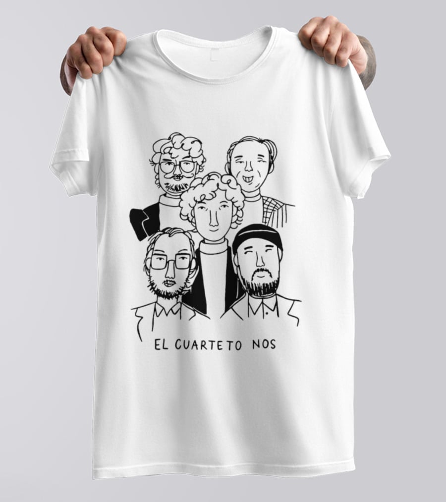 El Cuarteto De Nos Uruguay 1980 Cartoon Drawing T-Shirt
