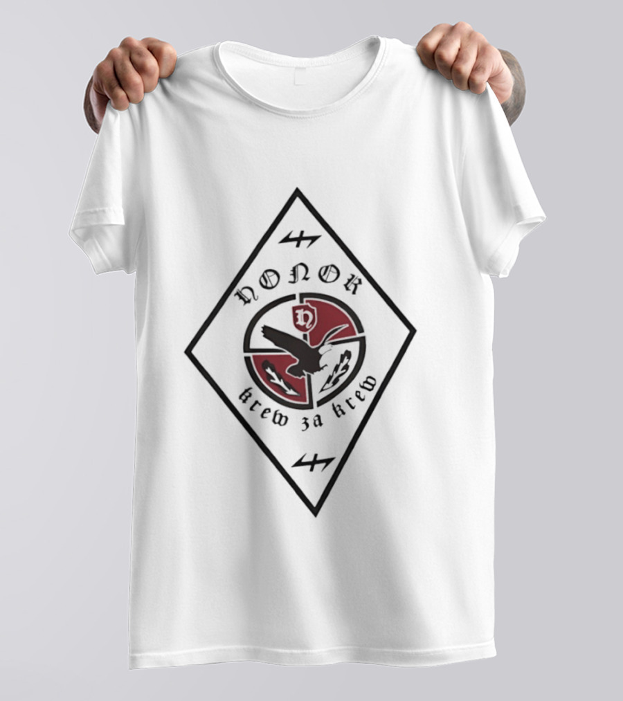 Honor Krew Za Krew Poland Slavic SS European World War Reichsadler T-Shirt
