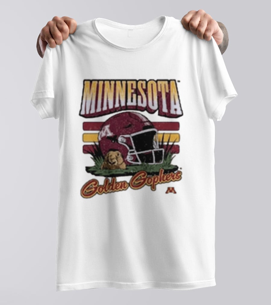 Minnesota Golden Gophers Football Helmet T-Shirt
