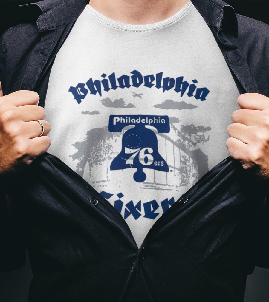 Philadelphia 76 Sixers Liberty Bell 76ers Basketball T-Shirt