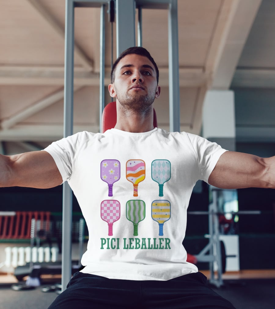 Colorful Pickleball Paddles PICI LEBALLER T-Shirt