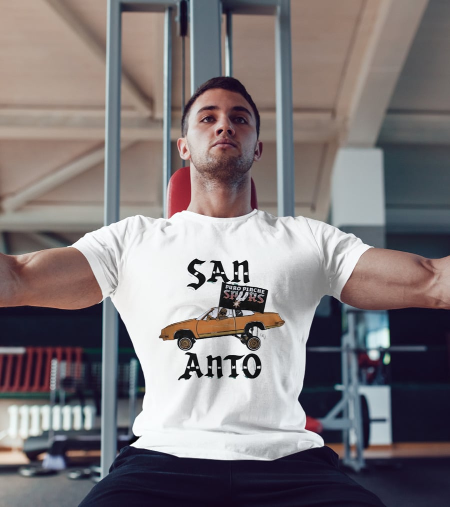 San Anto Puro Pinche Spurs Lowrider Texas National Basketball Association T-Shirt