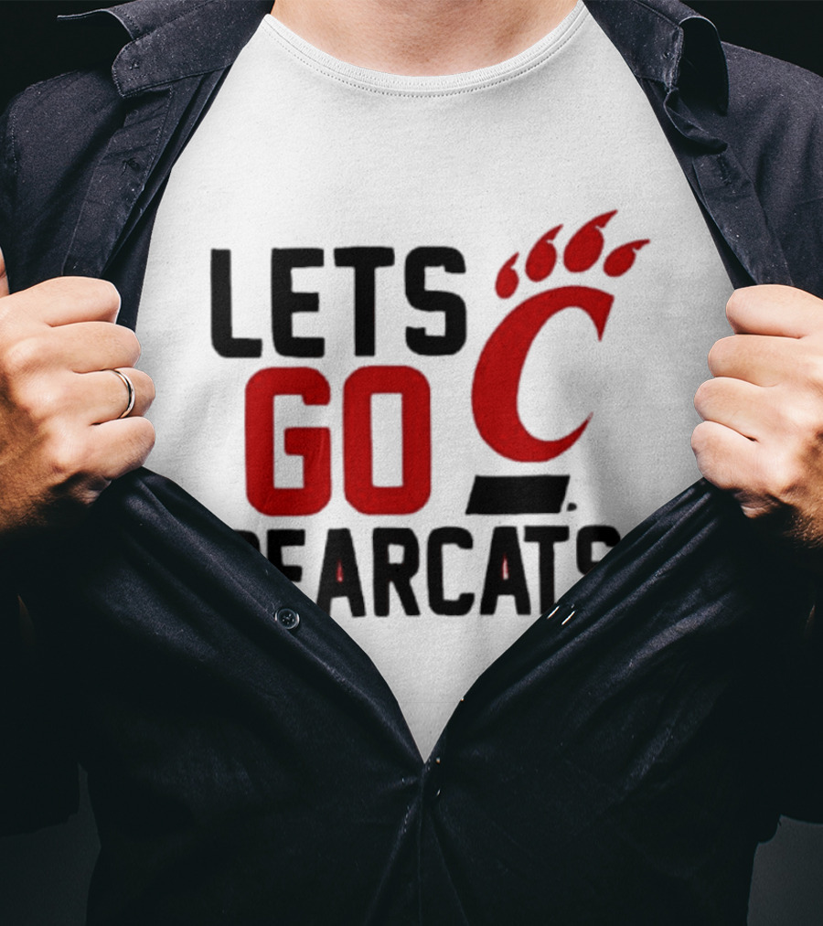University Of Cincinnati Let's Go Bearcats NCAA Team Spirit T-Shirt