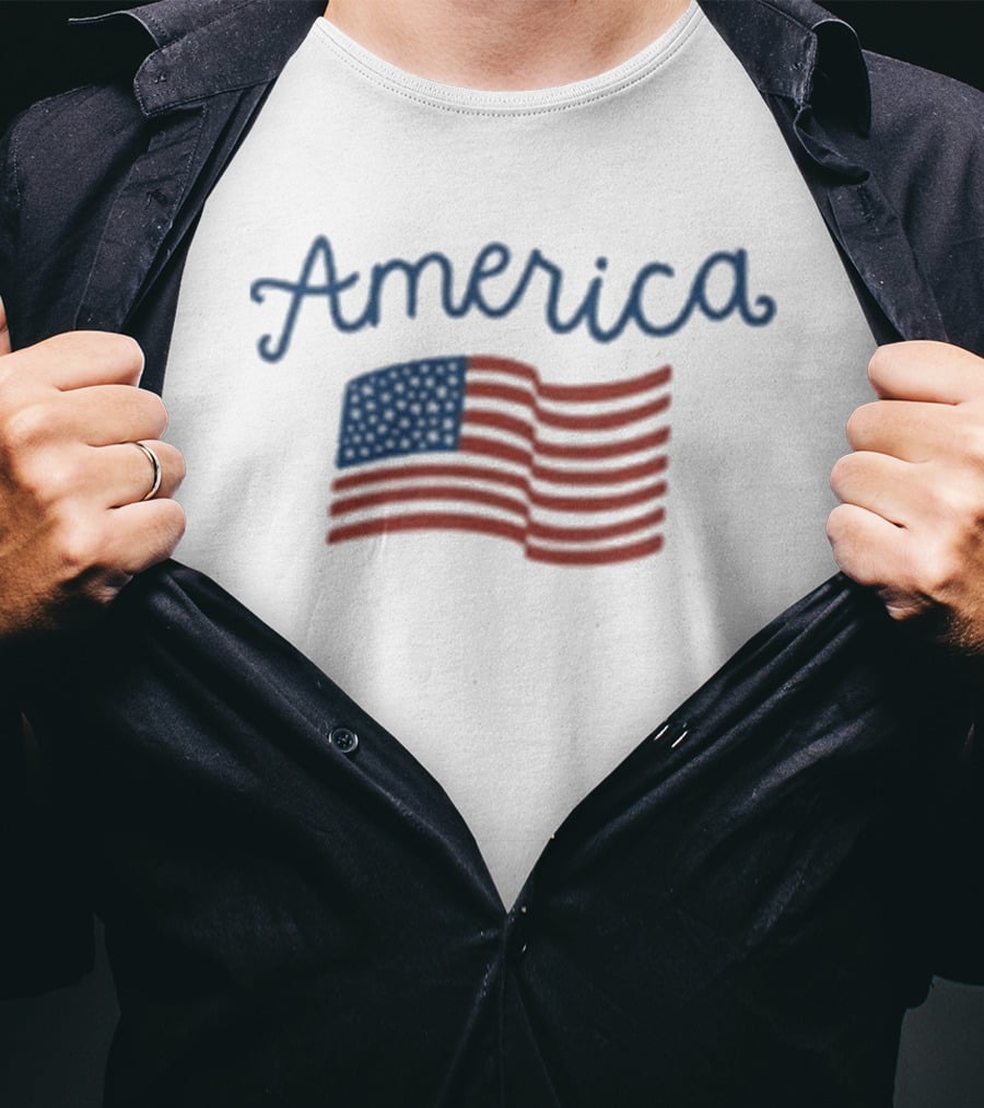 Deseret News America American Flag Patriotic Pride T-Shirt