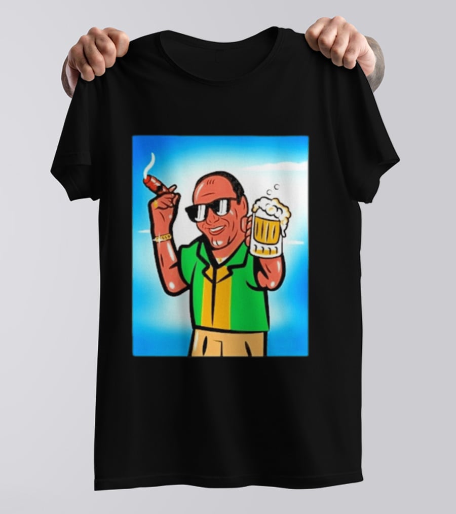 Boss Beer And Cigars Summer Vibes Retro Style Celebration T-Shirt