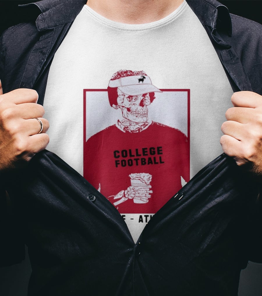 Skeleton College Football Athens Georgia Salty MF Gameday T-Shirt
