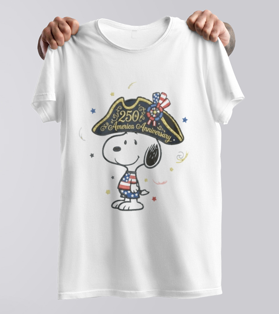 Snoopy 250 America Anniversary Independence Day T-Shirt