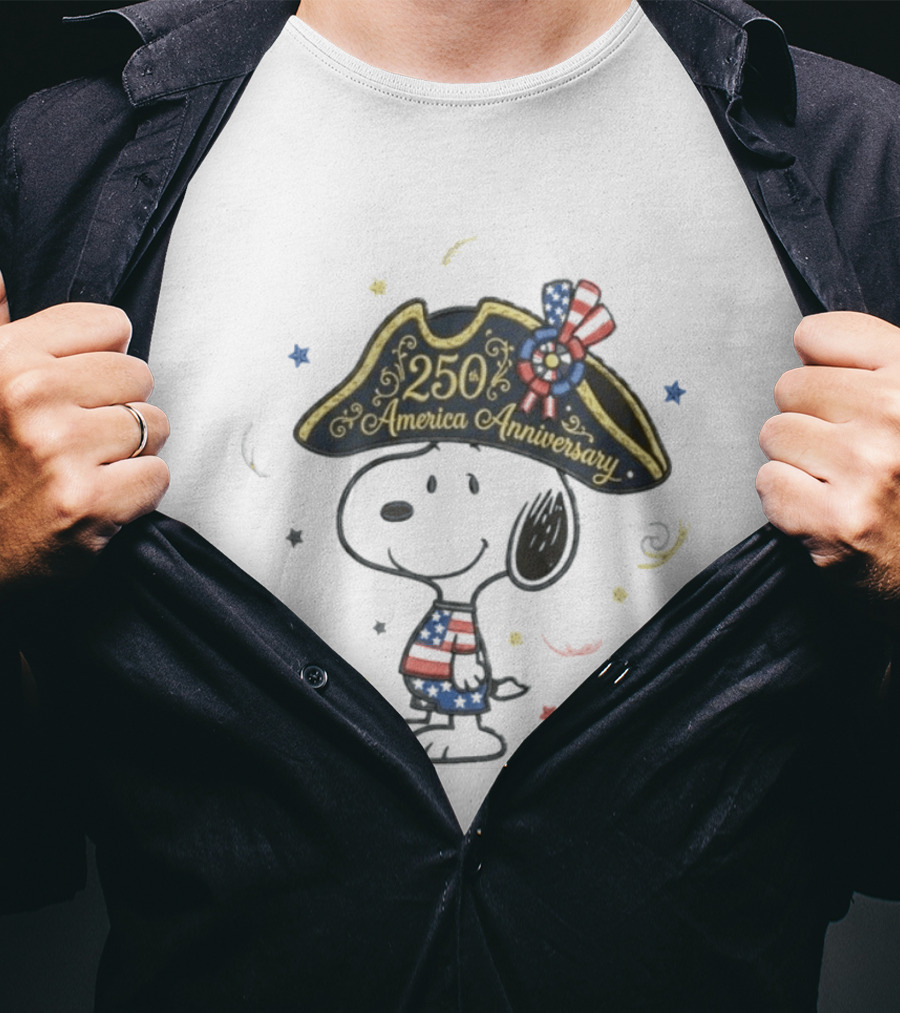 Snoopy 250 America Anniversary Independence Day T-Shirt