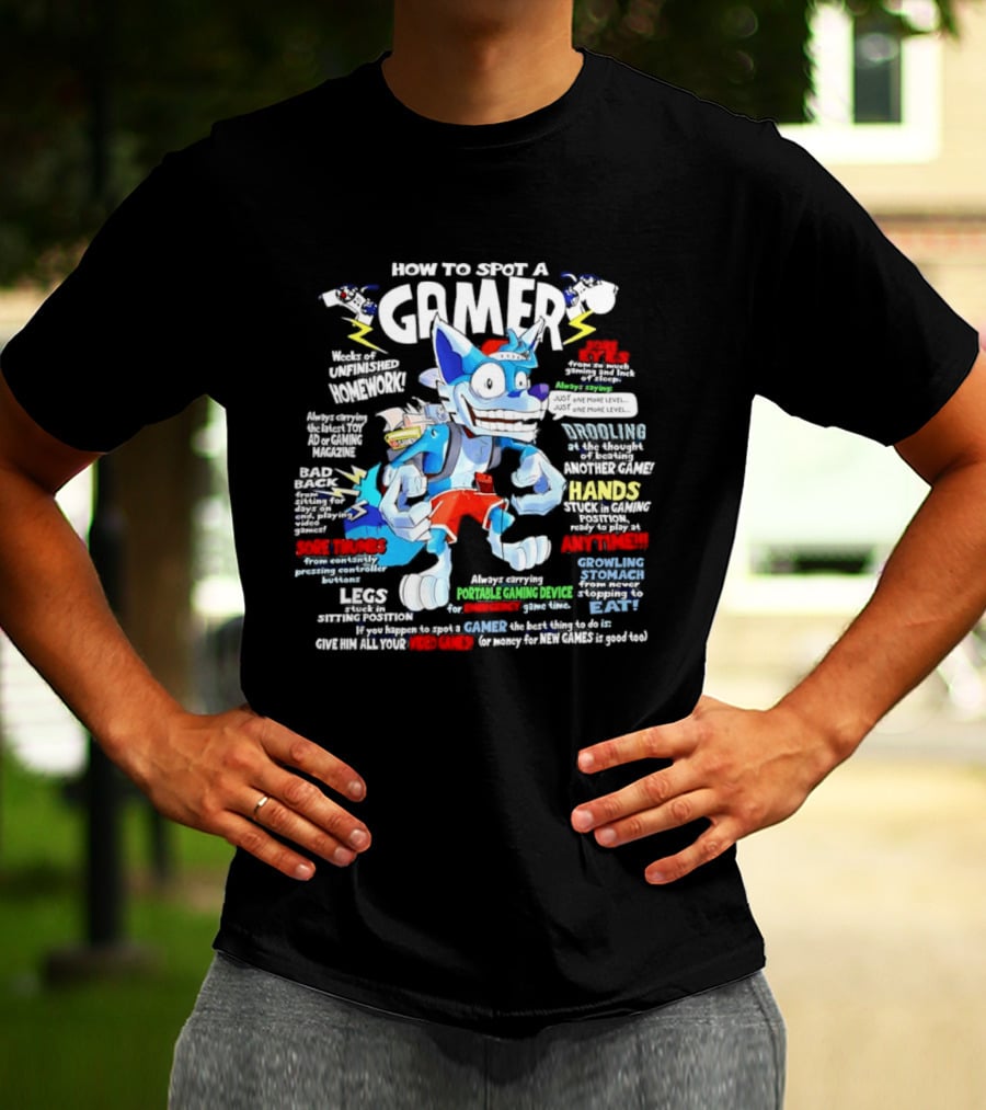 How To Spot A Gamer Controller Hands And Headphones Gaming Syndrome Gamer Eyes T-Shirt