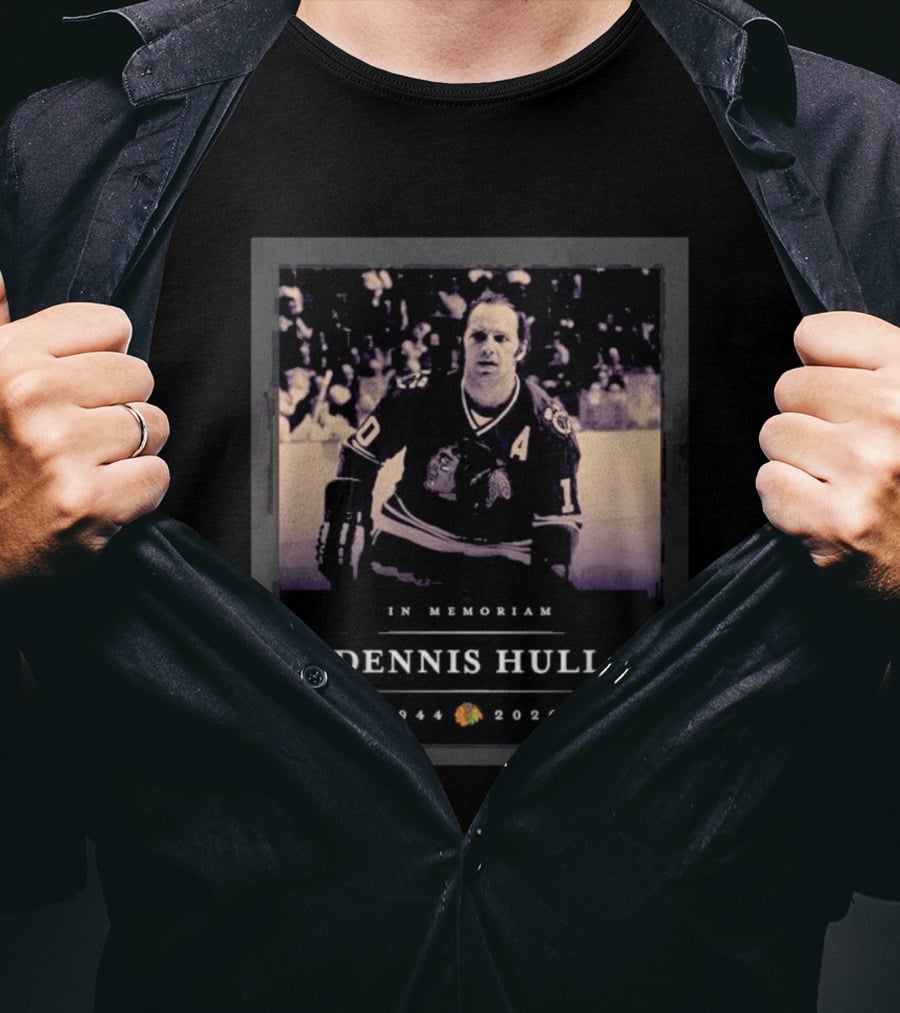 In Memoriam Dennis Hull 1944 2026 Chicago Hockey Player T-Shirt
