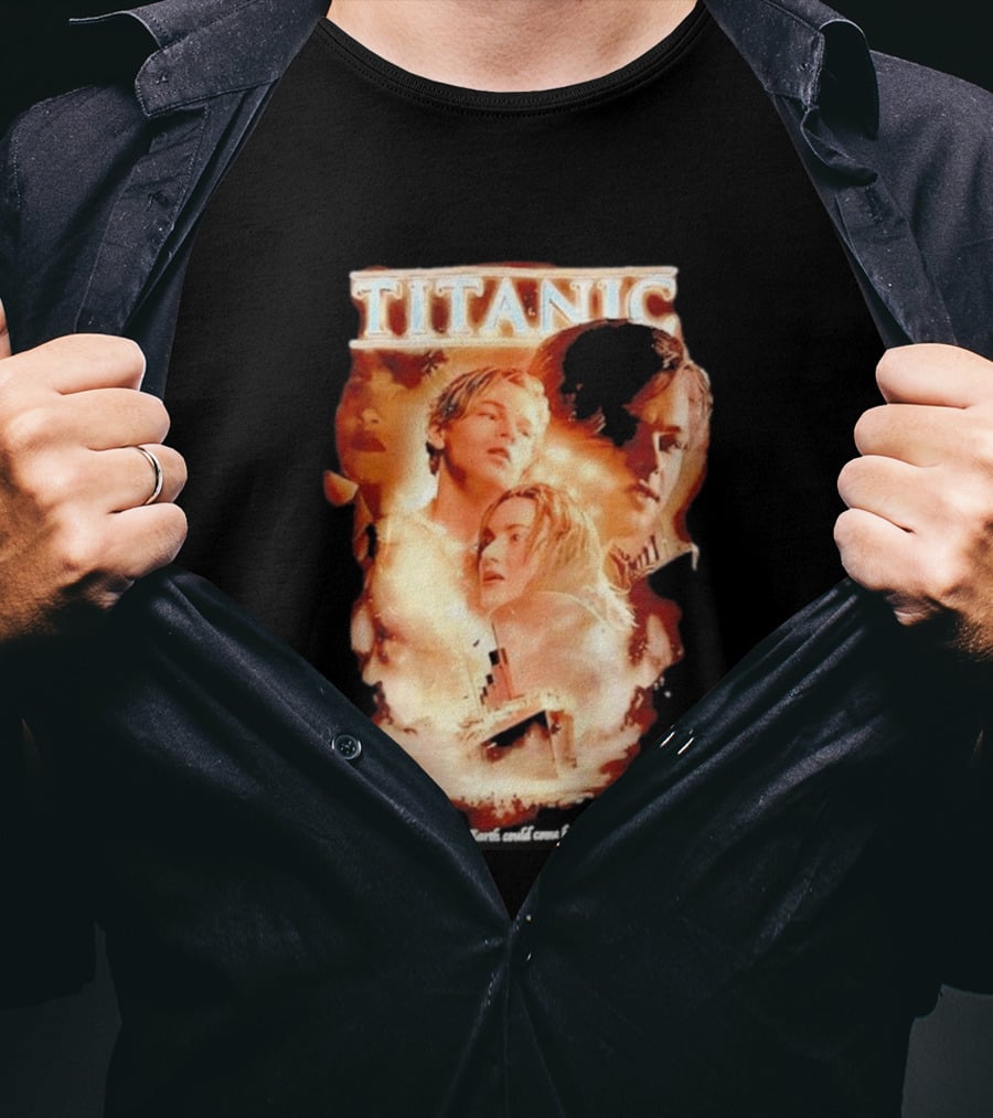Titanic Jack Dawson Rose Dewitt Bukater Iconic Movie Romance T-Shirt