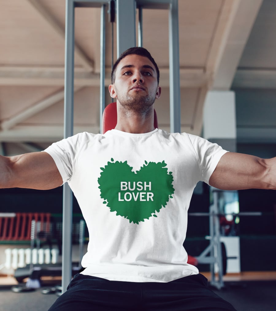 Bush Lover Green Heart Shape T-Shirt