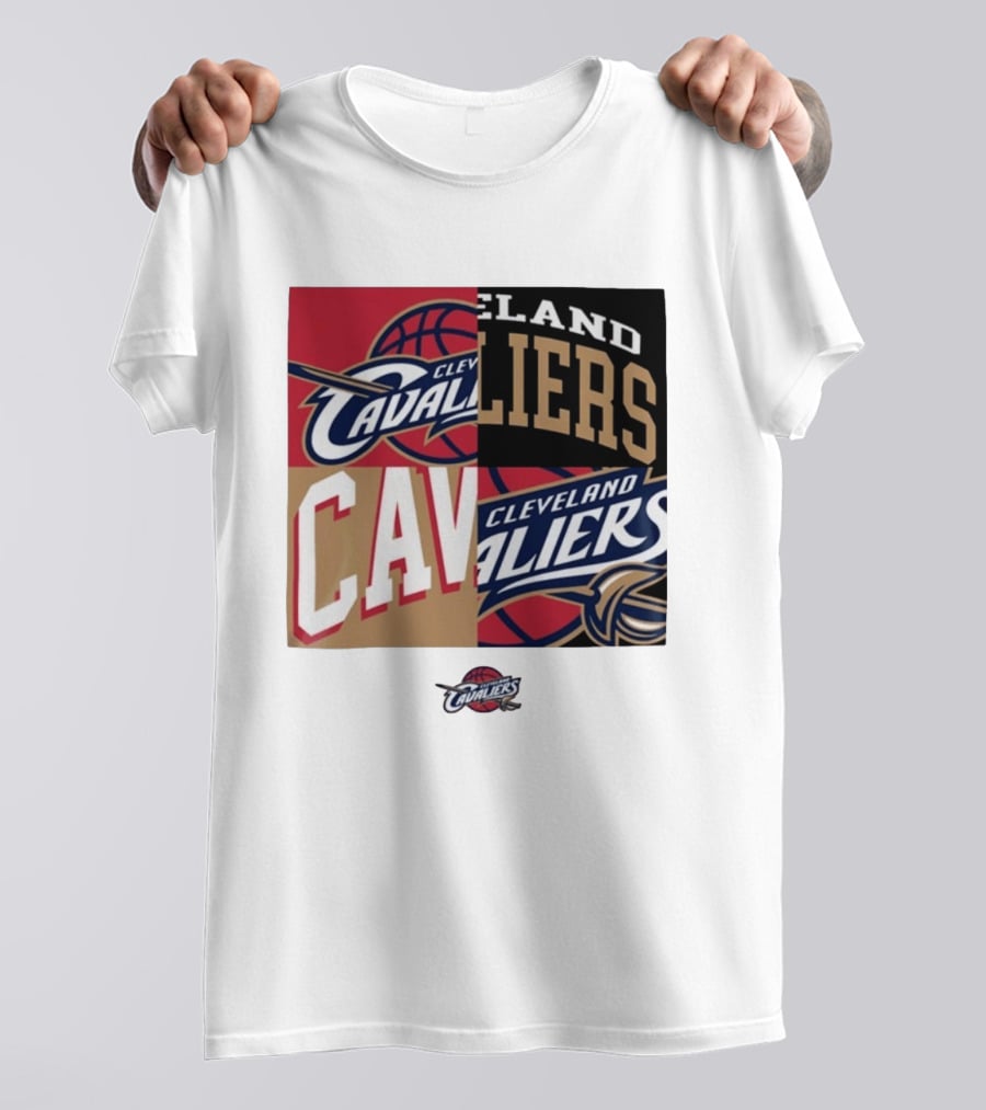 Cleveland Cavaliers Block New Era Iconic Logo Collage T-Shirt