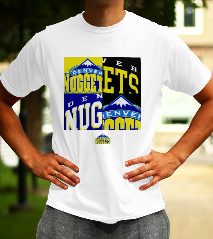 Denver Nuggets New Era Block Retro Split Collage T-Shirt