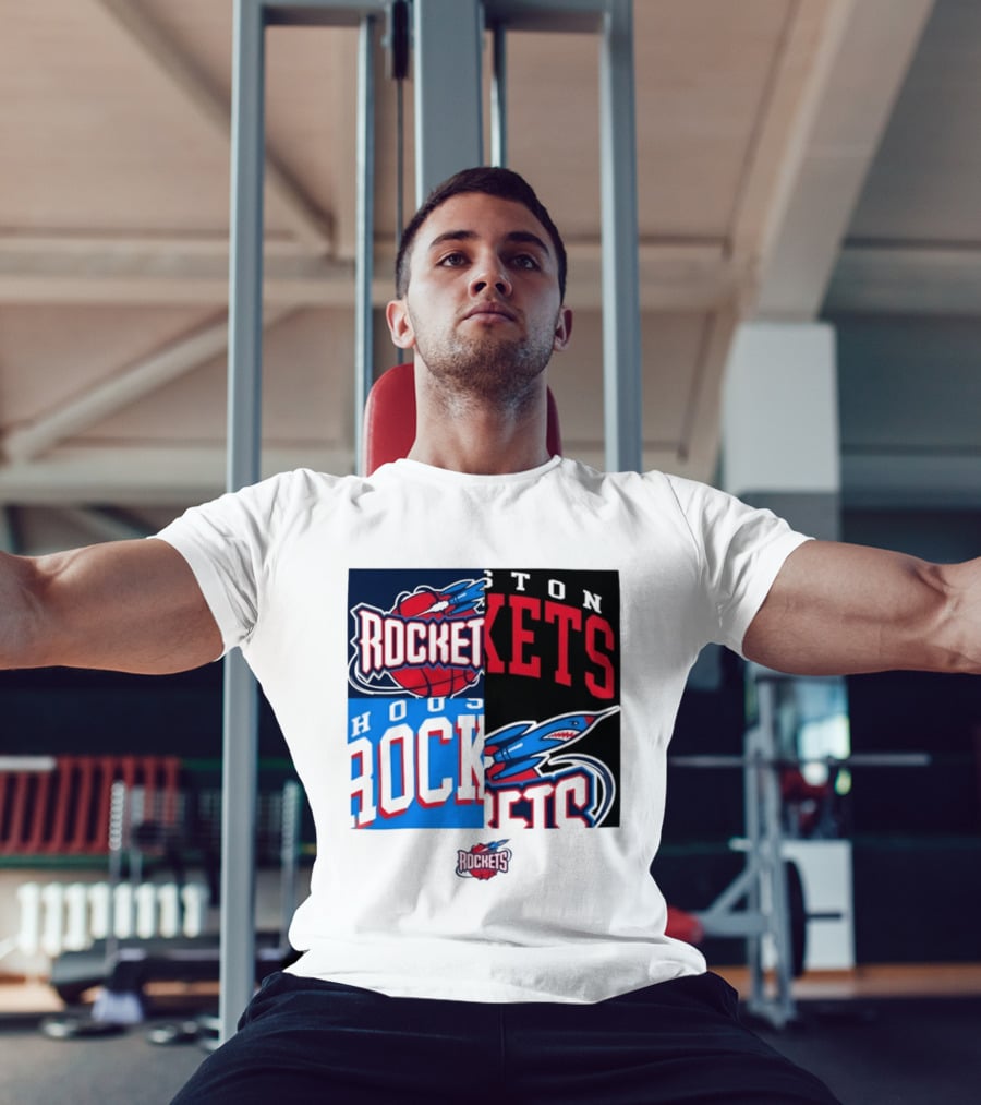 Houston Rockets New Era Block Basketball Team T-Shirt