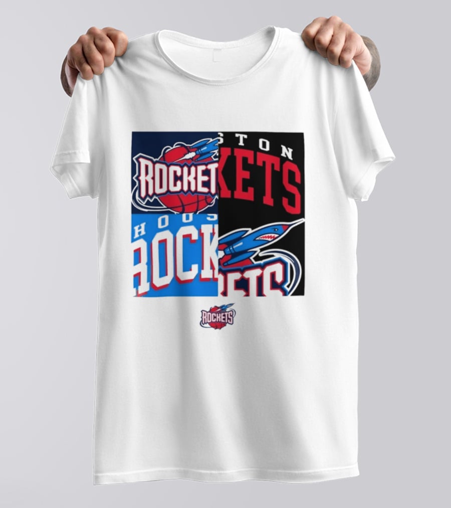 Houston Rockets New Era Block Basketball Team T-Shirt