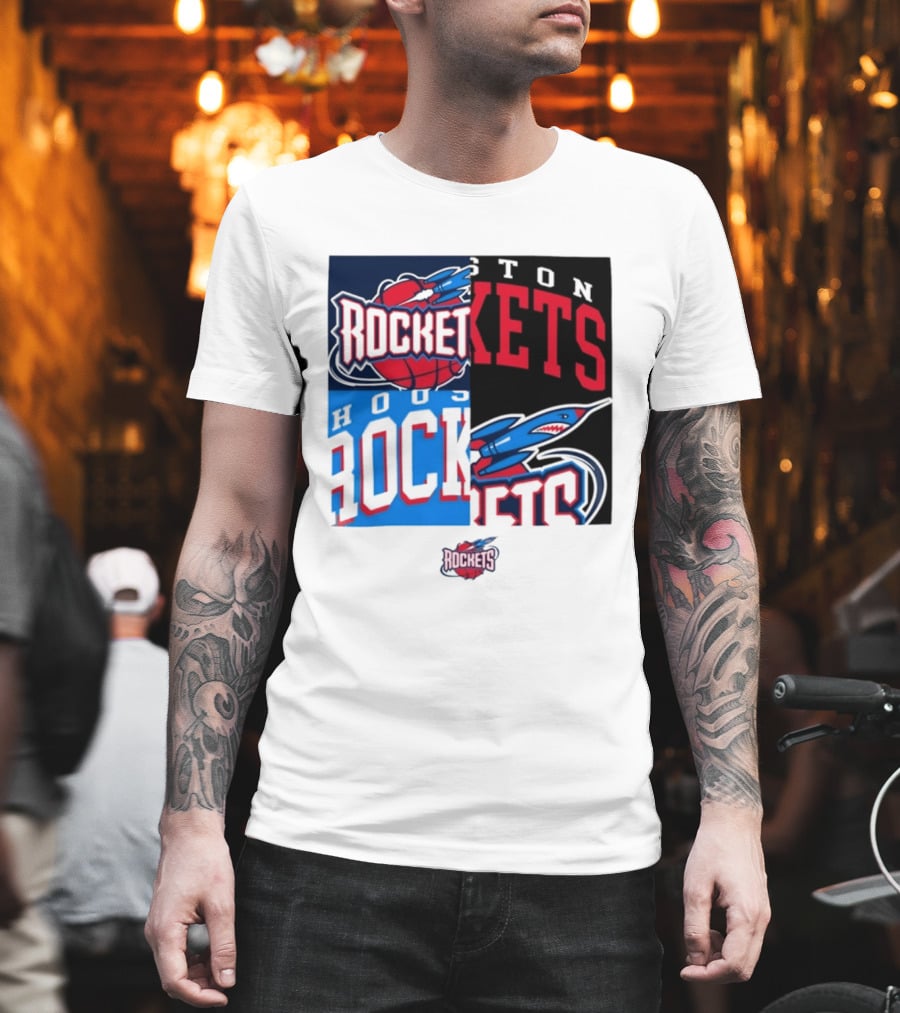 Houston Rockets New Era Block Basketball Team T-Shirt