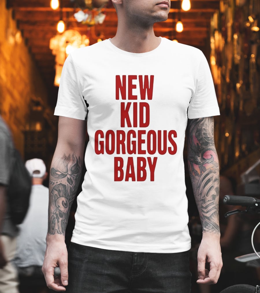 New Kid Gorgeous Baby John Mulaney Red T-Shirt