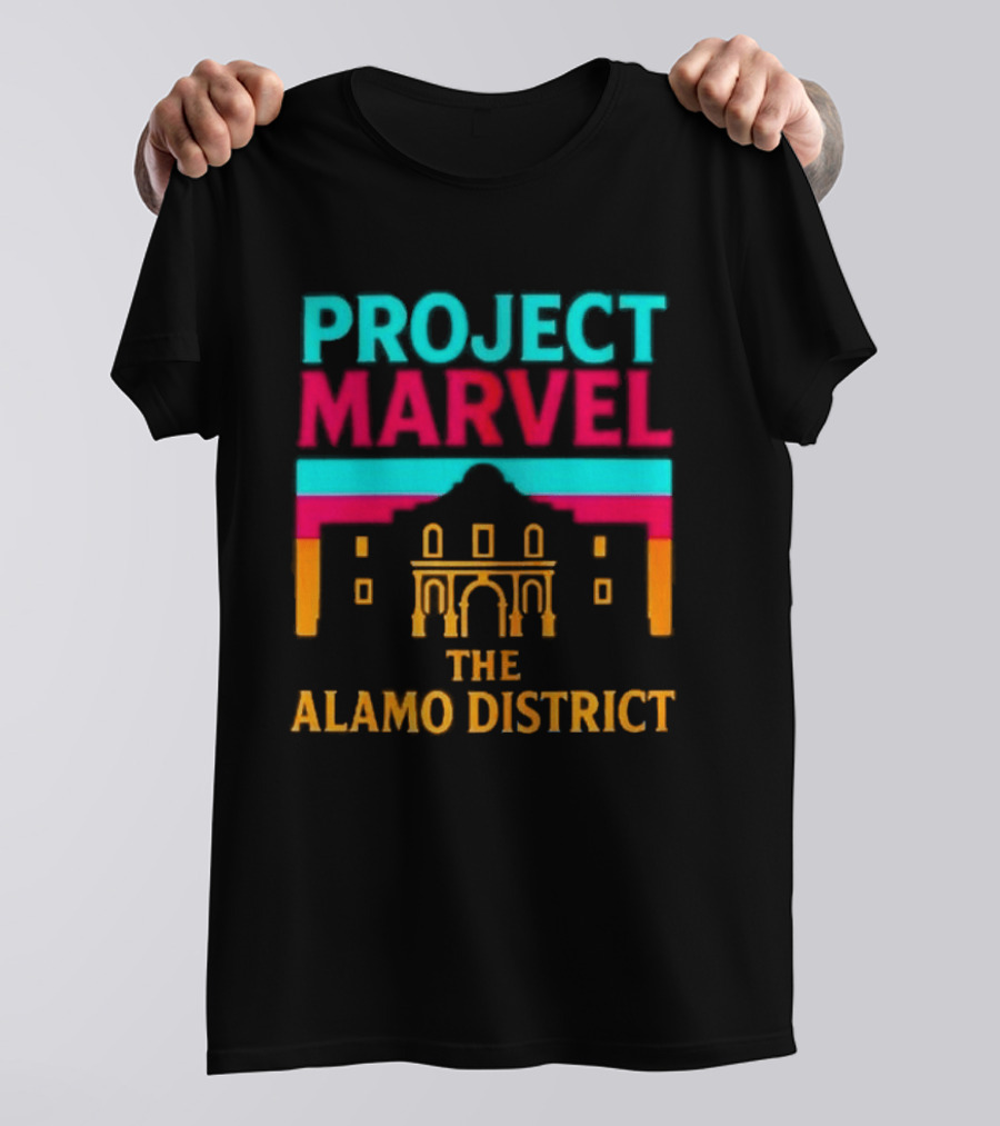 San Antonio Spurs Project Marvel The Alamo District T-Shirt