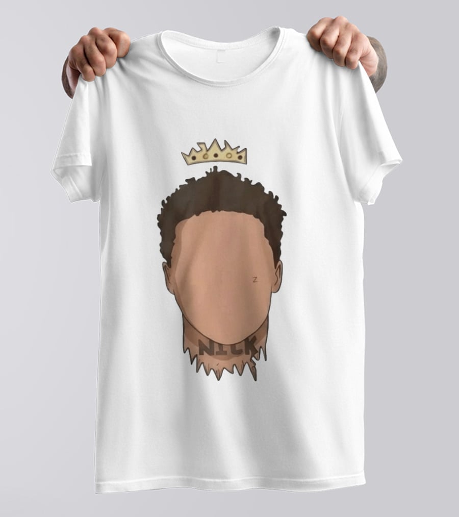 Nick No Haircut Crown Mario Cristobal Face T-Shirt