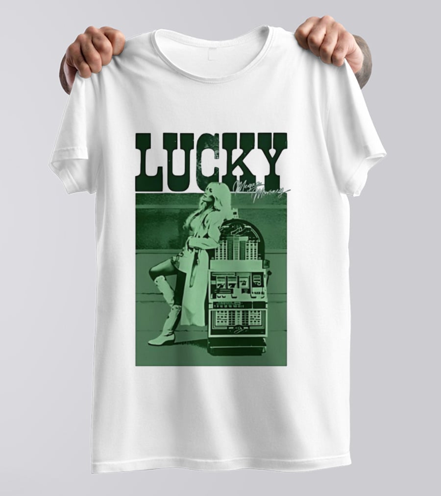Megan Moroney LUCKY Retro Slot Machine T-Shirt