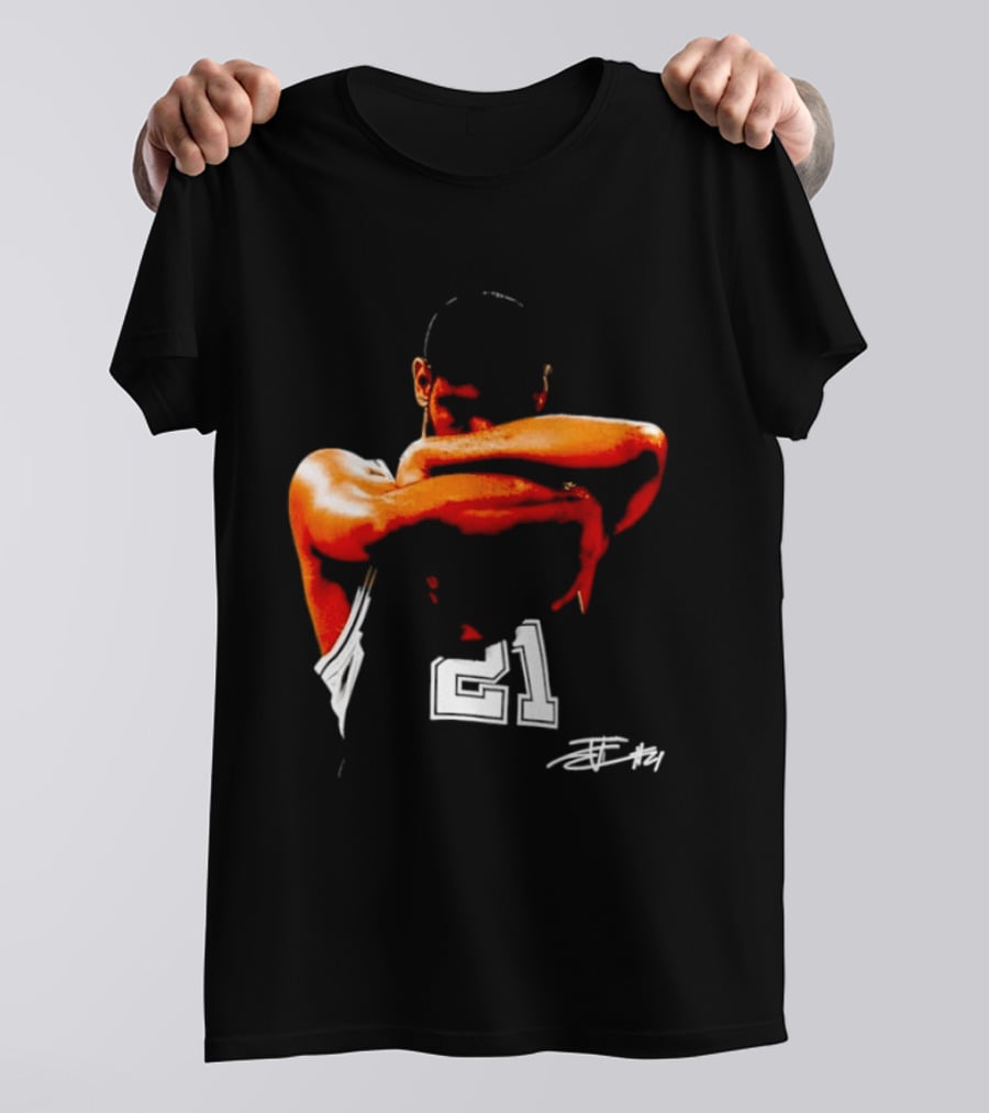 Tim Duncan San Antonio Spurs NBA 21 TD Basketball Legend T-Shirt